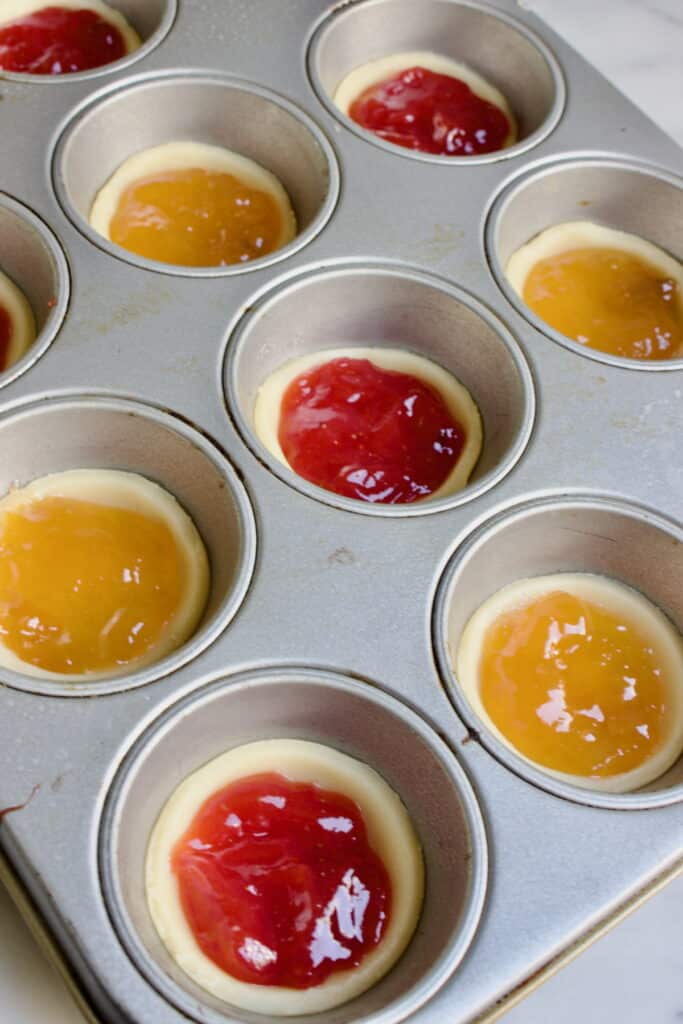ongebakken jam koekjes