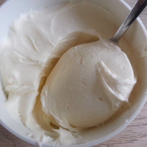 mascarpone in een kom