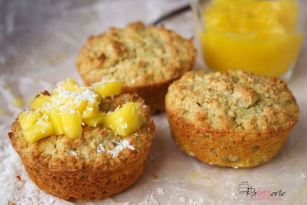 Kokosmuffins met mango (suikervrij en glutenvrij) - PaTESSerie.com