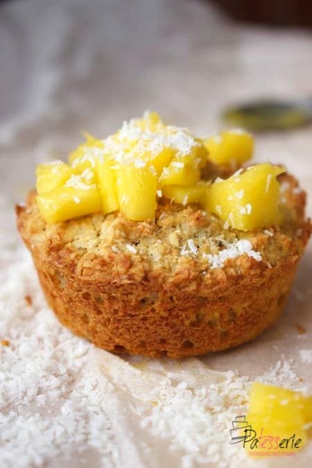 Kokosmuffins met mango (zonder suiker), patesserie.com, suikervrij