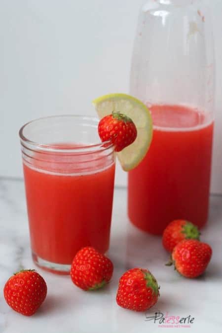 aardbeien limonade, patesserie.com