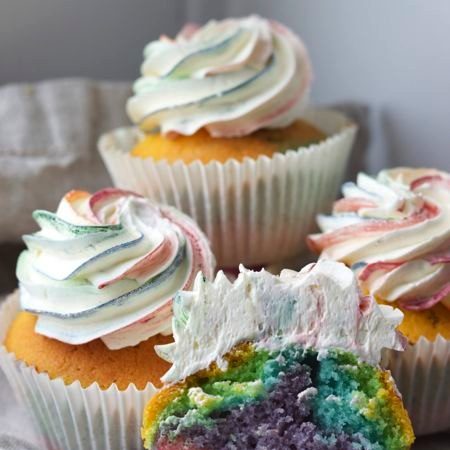 rainbow muffins, patesserie.com