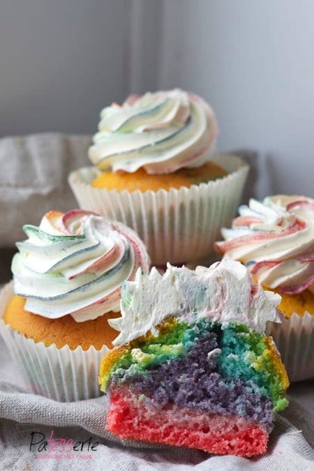 rainbow muffins, patesserie.com