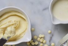 ganache van witte chocolade, patesserie.com