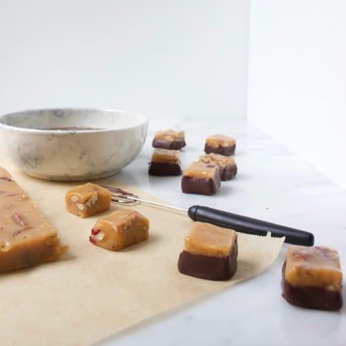 Salted Caramel blokjes maken voor bonbons