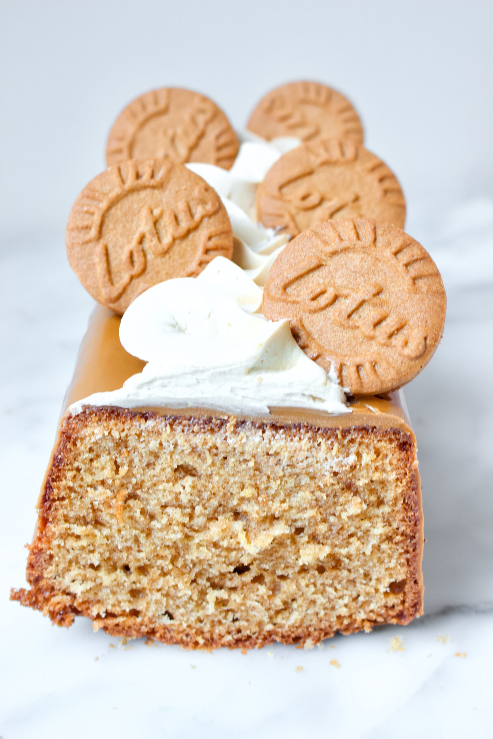 Speculoos cake maken met een drip