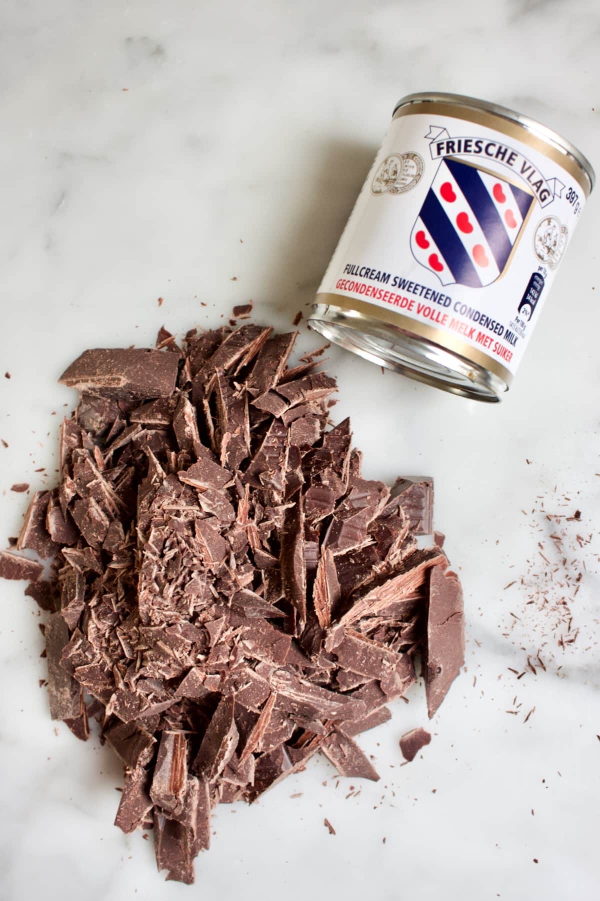Chocolade fudge maken, snel en eenvoudig recept (2 ingredienten)
