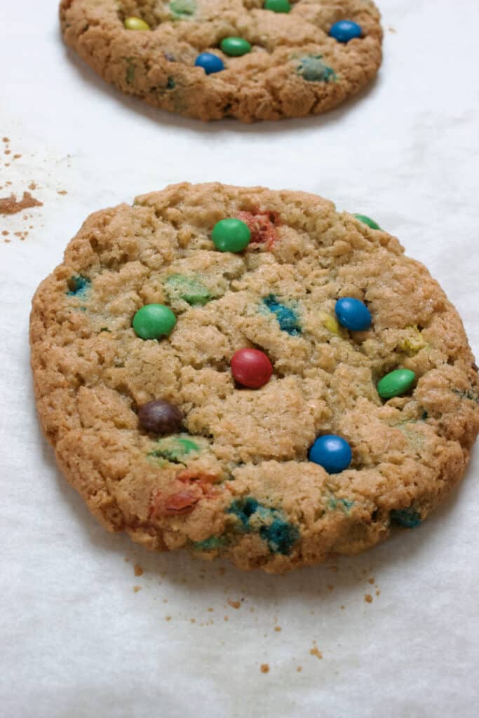 gebakken M en M koekjes