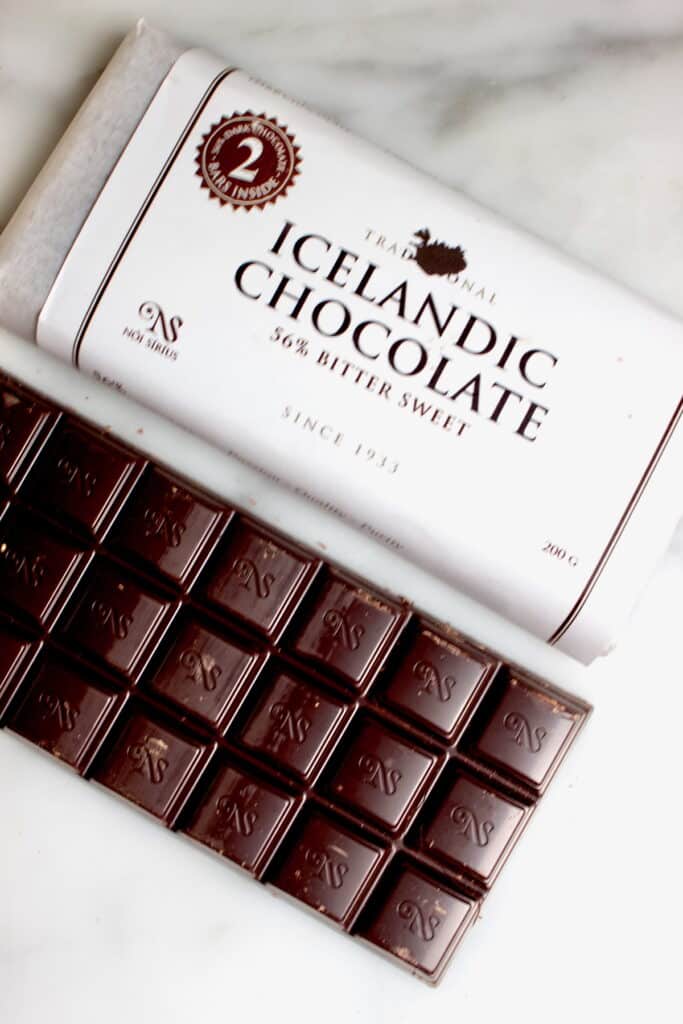 reep chocolade uit ijsland