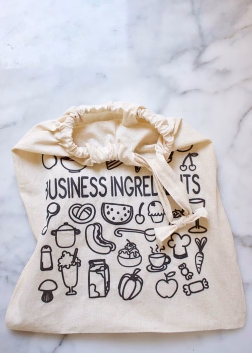 Broodzak maken van een linnen tas