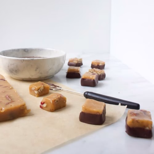 Salted Caramel blokjes maken voor bonbons
